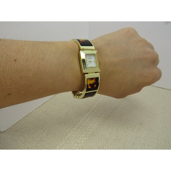 NWOT   CHICO’S FAUX-TORTOISE STRAP WATCH - Picture 7 of 11